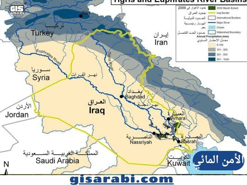 الأمن المائي في الشرق الأوسط: تحليل جغرافي لمصادر المياه وتحديات ندرتها بين 2025–2050