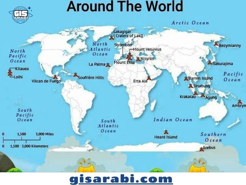 البراكين النشطة: خريطة عالمية لأخطر المناطق