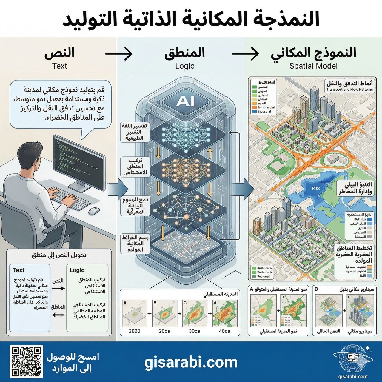 الجغرافيا الرقمية والذكاء الاصطناعي التوليدي: نحو نمذجة مكانية ذاتية التوليد وإنتاج خرائط تفاعلية ذكية