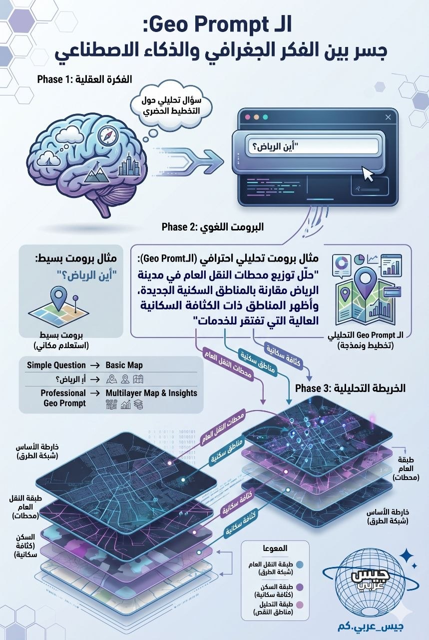 تعلم معي كيف تكتب برومت جغرافي (Geo Prompts) خطوة بخطوة