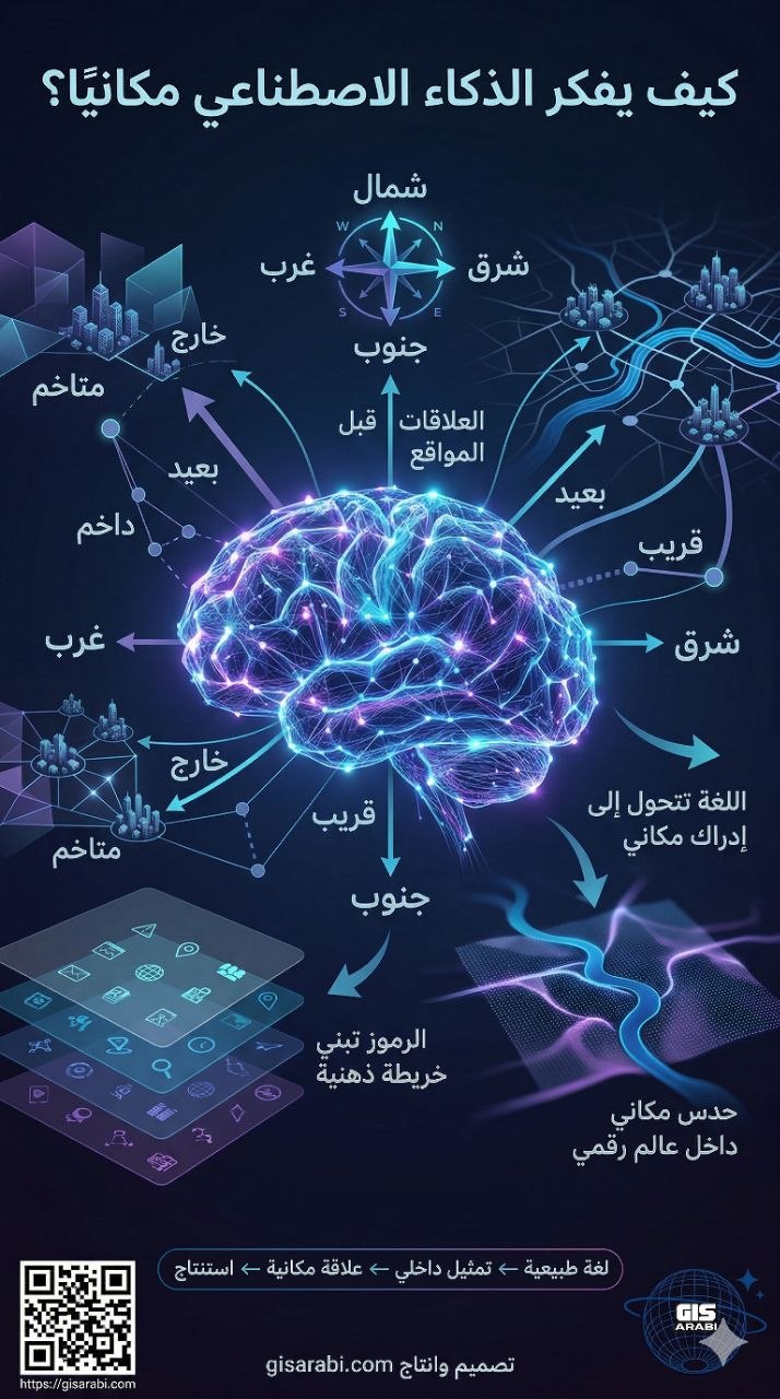 إعادة تعريف العلاقة بين الجغرافيا والذكاء الاصطناعي – من اللغة الطبيعية إلى النمذجة المكانية 5 إعادة تعريف العلاقة بين الجغرافيا والذكاء الاصطناعي – من اللغة الطبيعية إلى النمذجة المكانية