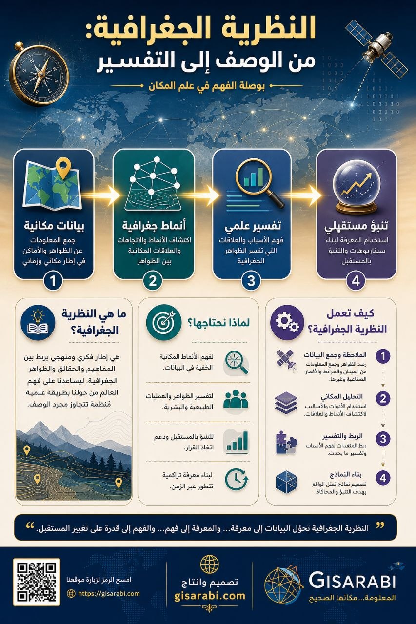 النظرية في الجغرافيا: بوصلة الفهم ومفاتيح التفسير من تشكيل التضاريس إلى صياغة المكان الإنساني