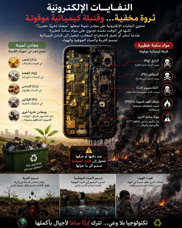 جغرافية الموت الافتراضي: خريطة النفايات الإلكترونية في العالم وأين تذهب أجهزتك القديمة؟