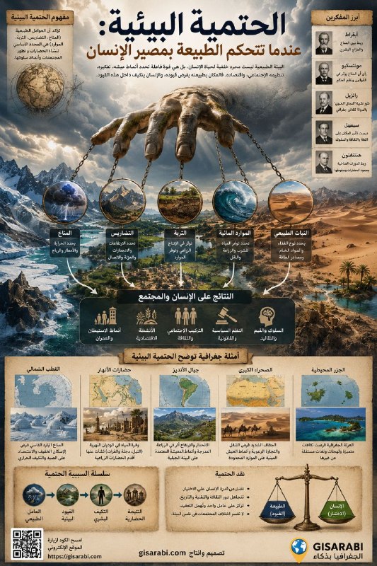من حتمية المكان إلى جدلية المجال: تفكيك الإبستمولوجيا الجغرافية للمدرسة الحتمية