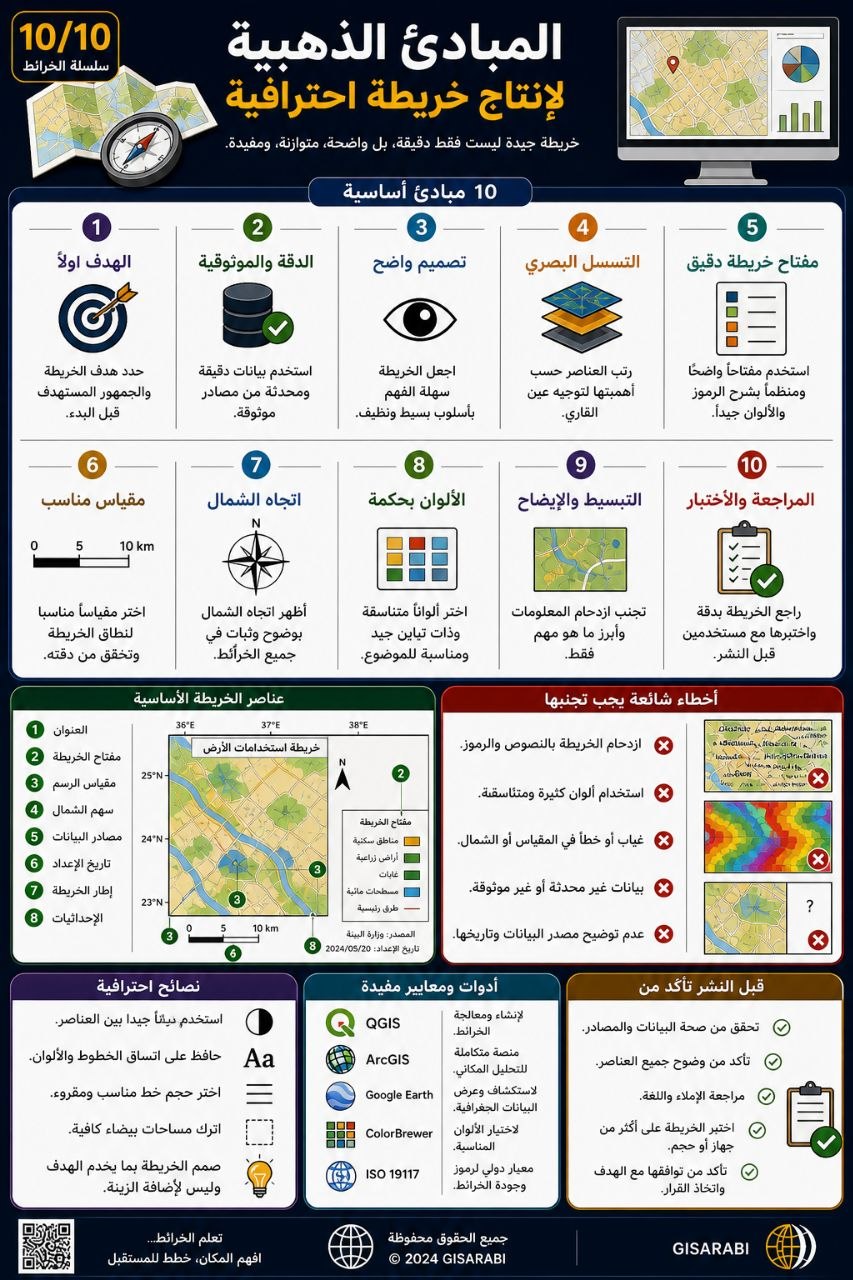 الخريطة: تعريفها، وأنواعها، وأبعادها المعرفية والتطبيقية
