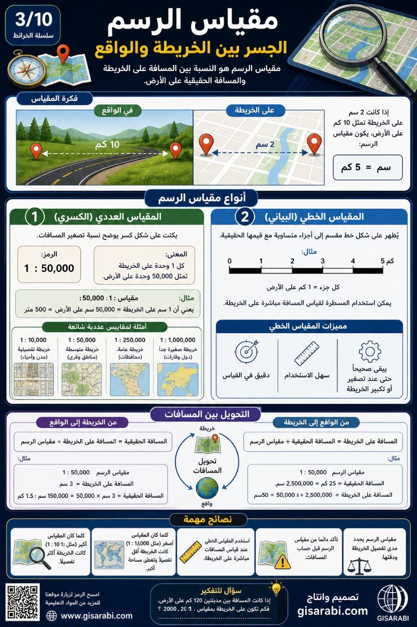 الخريطة: تعريفها، وأنواعها، وأبعادها المعرفية والتطبيقية