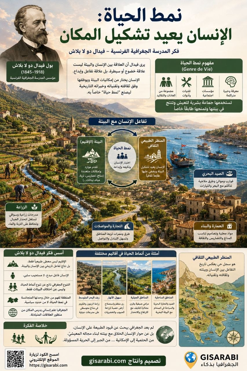 من حتمية المكان إلى جدلية المجال: تفكيك الإبستمولوجيا الجغرافية للمدرسة الحتمية