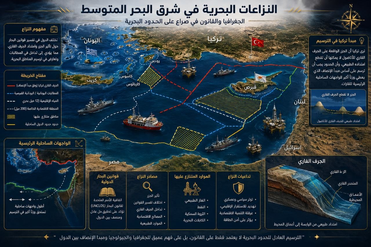 جغرافيا المحيطات: ترسيم الحدود البحرية والصراع على الجرف القاري – تحليل مكاني للقانون والموارد 4 جغرافيا المحيطات: ترسيم الحدود البحرية والصراع على الجرف القاري – تحليل مكاني للقانون والموارد