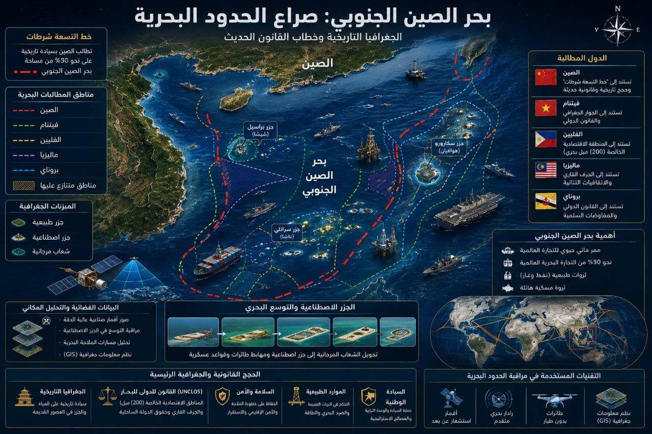 جغرافيا المحيطات: ترسيم الحدود البحرية والصراع على الجرف القاري – تحليل مكاني للقانون والموارد 5 جغرافيا المحيطات: ترسيم الحدود البحرية والصراع على الجرف القاري – تحليل مكاني للقانون والموارد